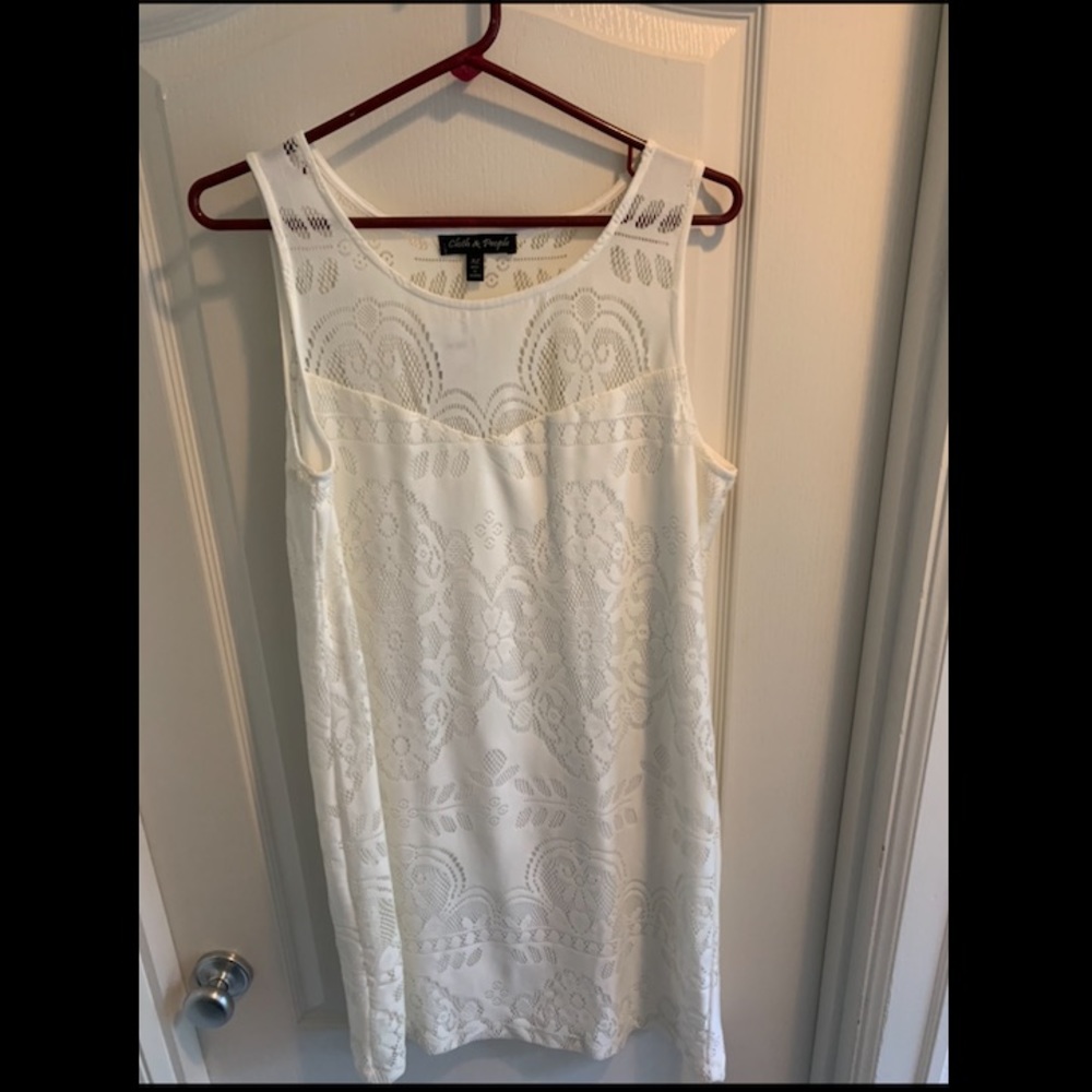 Super cute summer Vintage style cream dress ☺️